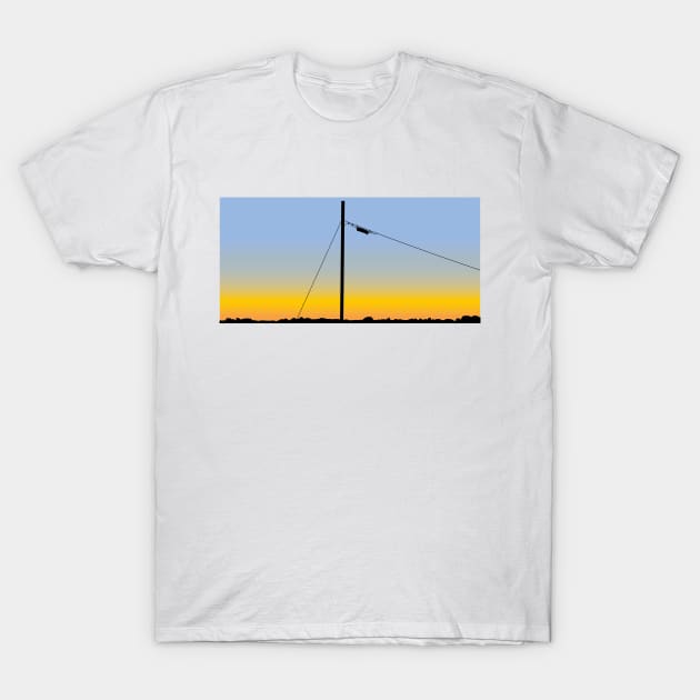 Tele Sunset T-Shirt by ichawks1